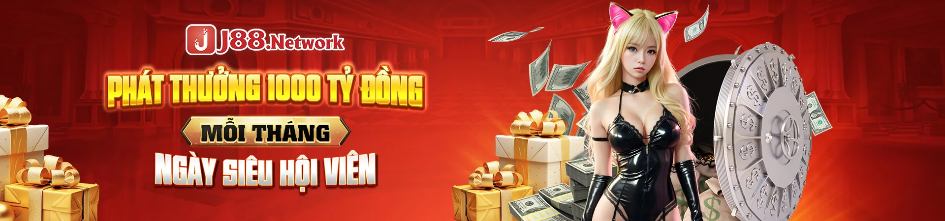 Banner chính VIP Club 888k nổ hũ với các phần thưởng sang trọng